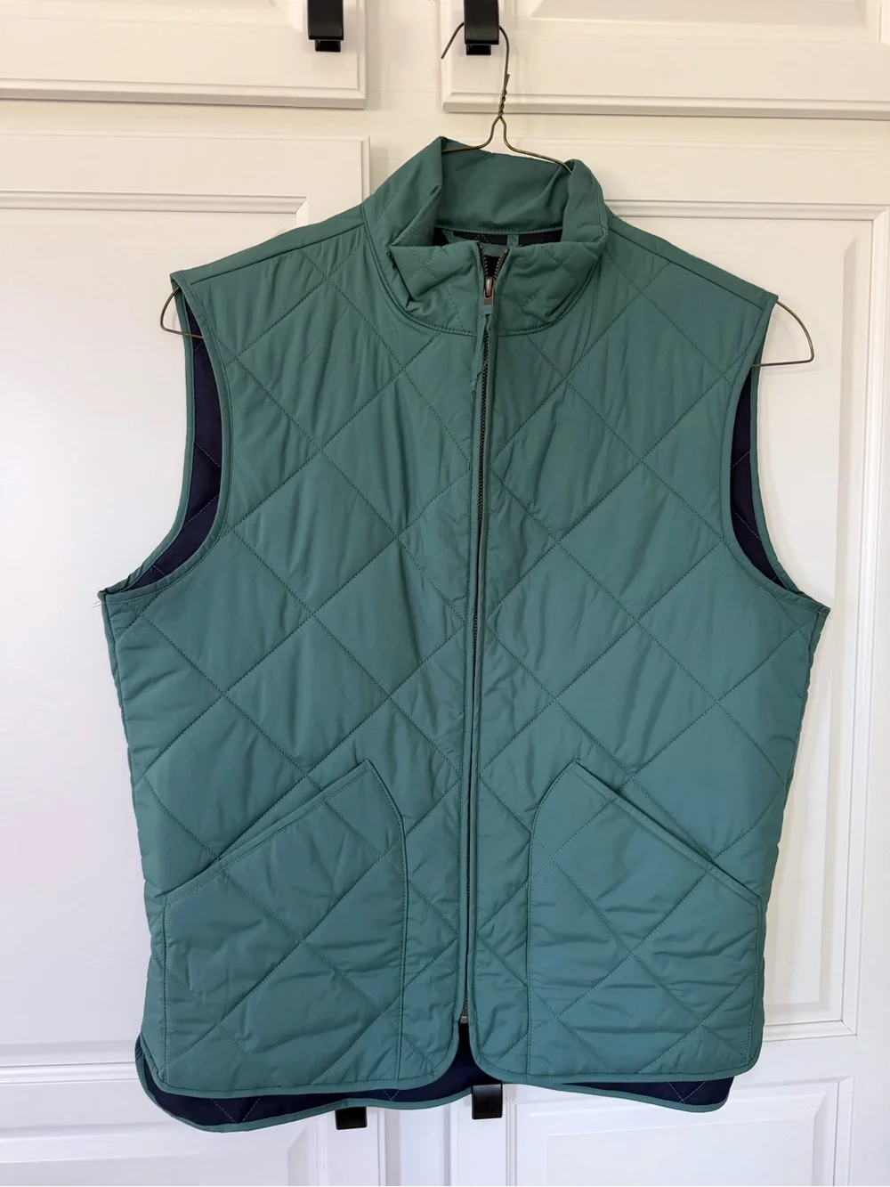 J. Crew Quilted Vest in Teal